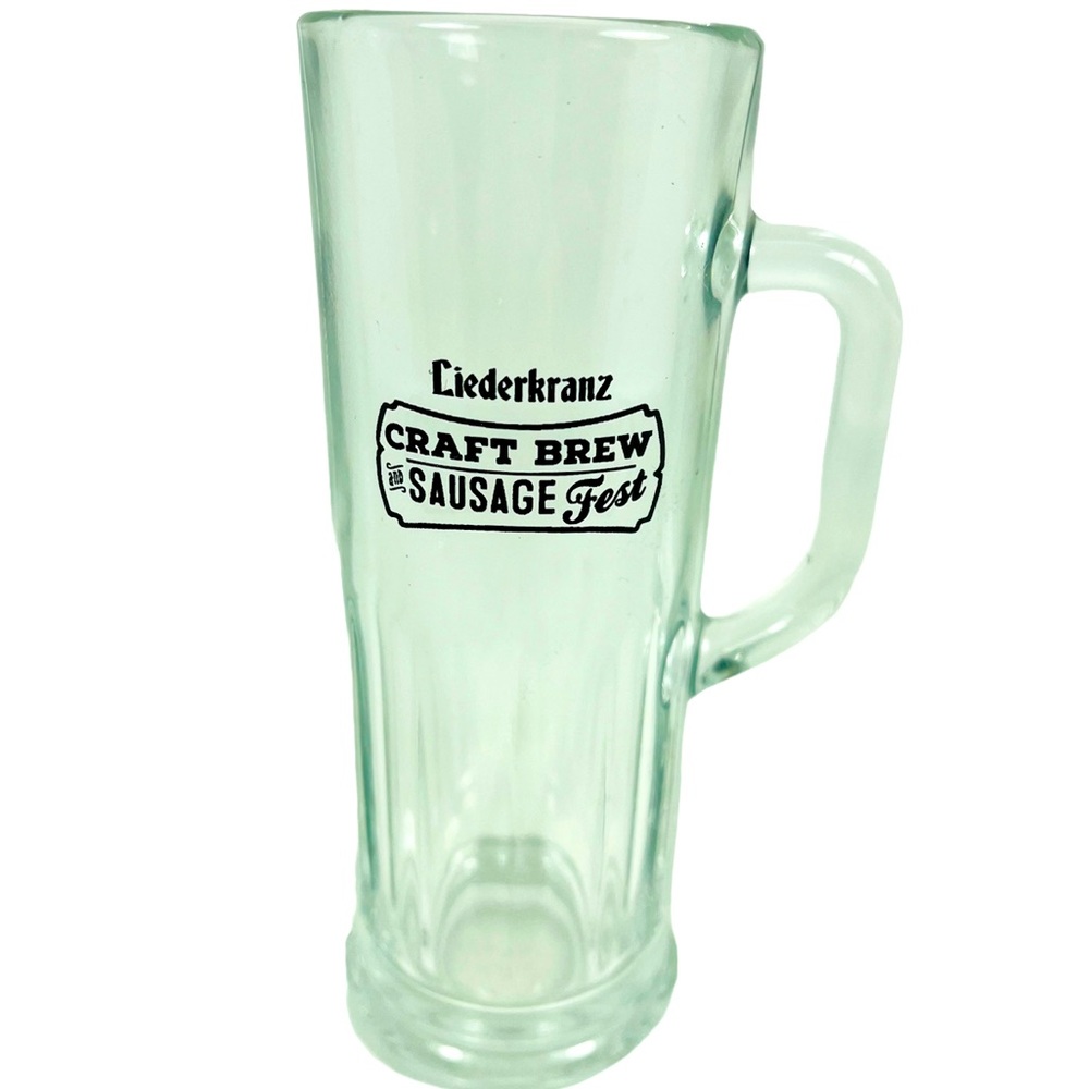Liederkranz Craft Brew And Sausage Fest Shot Glass Tall Handled Clear